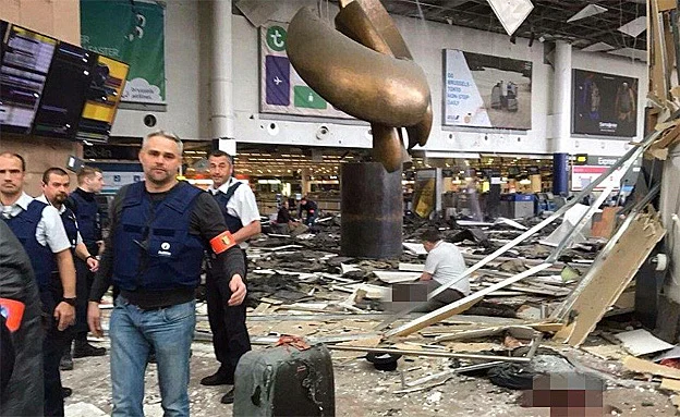 נמל התעופה בבריסל אחרי הפיגוע