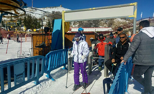 2 מעלות במפלס העליון. אתר החרמון