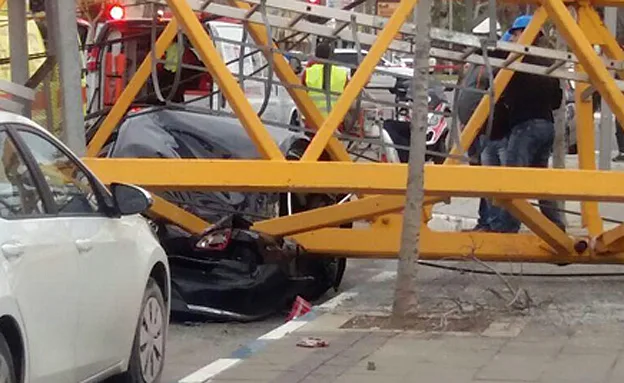 זירת הקריסה בבת ים בשבוע שעבר