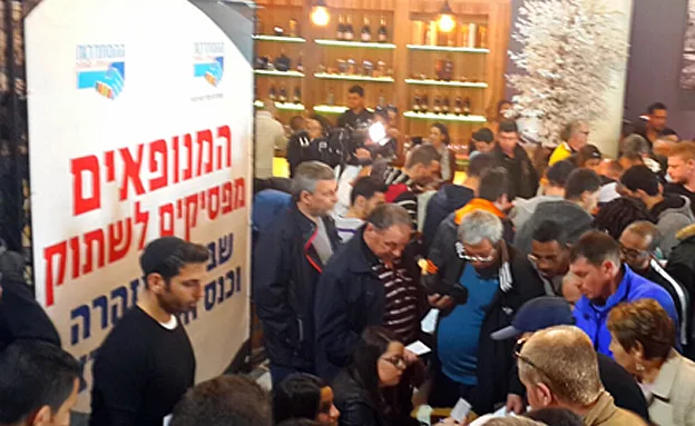 העבודה הושבתה באתרי בנייה רבים