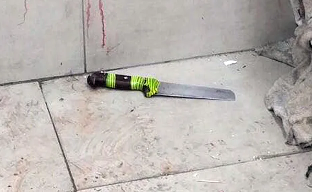 הסכין שנתפסה בזירה