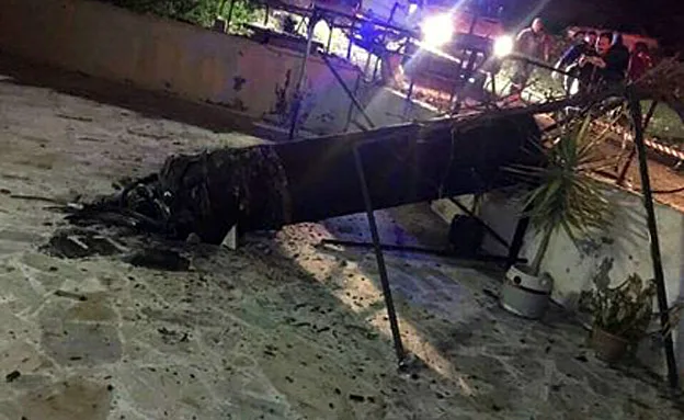 נפילת הרקטה בירדן