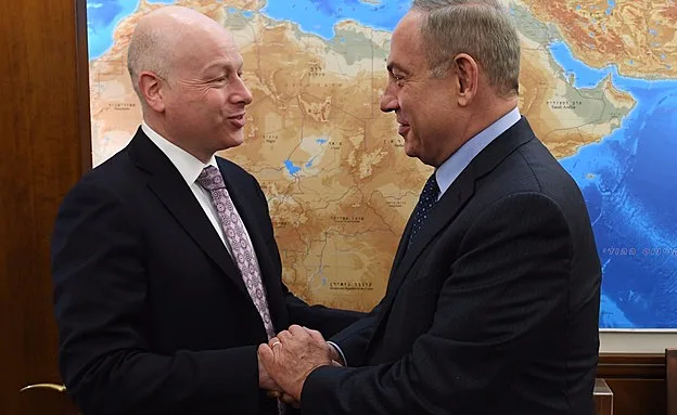 נתניהו וגרינבלט בפגישתם בארץ