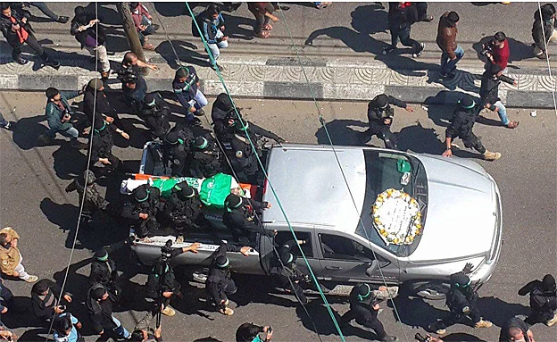 הלוויית הבכיר בעזה, היום