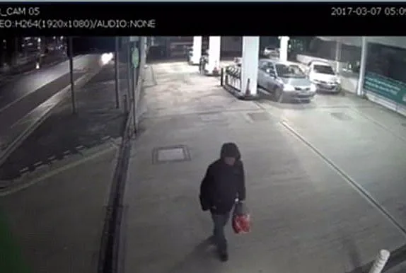 התיעוד האחרון של ג'יימס בתחנת דלק לפני שהוכרז כנעדר