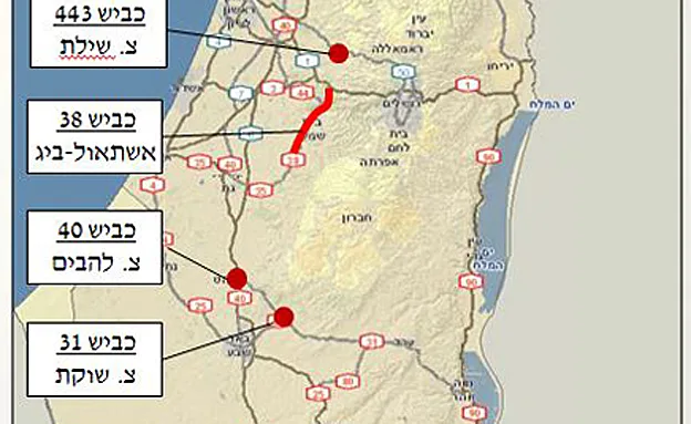 מפת העומסים הצפויה לאזור הצפון