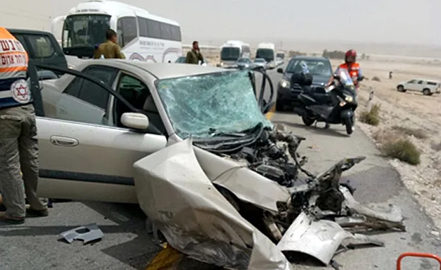 זירת התאונה בדרום