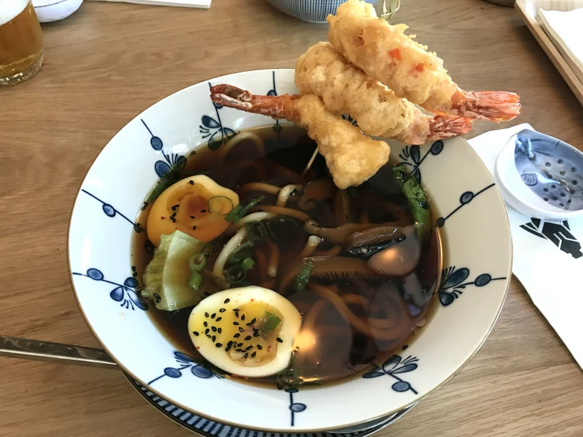 מרק אודון טוב, השרימפס פחות