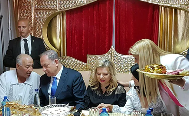 בני הזוג נתניהו בחגיגות