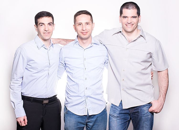 מייסדי קייפסטר, מימין לשמאל: שלומי מטיכן, אוהד מייזליש ועו''ד דותן המר