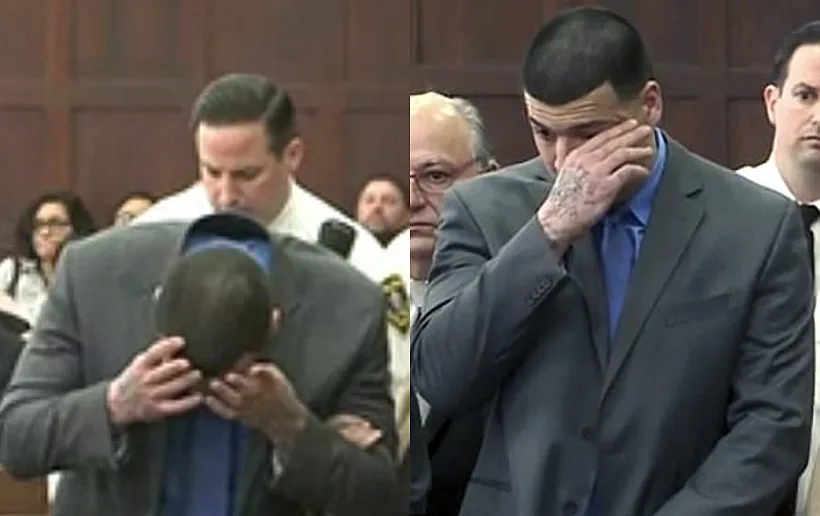 הרננדז ברגע ההודעה על ביטול האישום