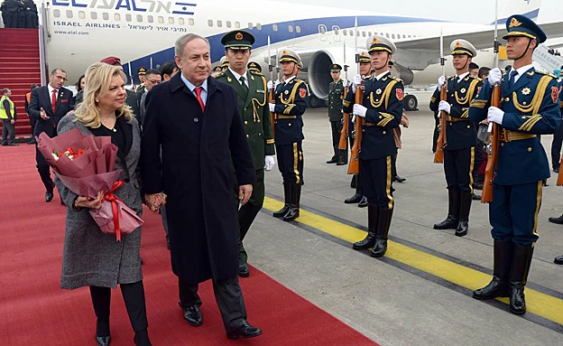 נתניהו בביקור בסין, בחודש שעבר