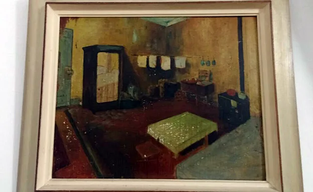 חדר המסתור, כפי שצייר אחיו של יששכר