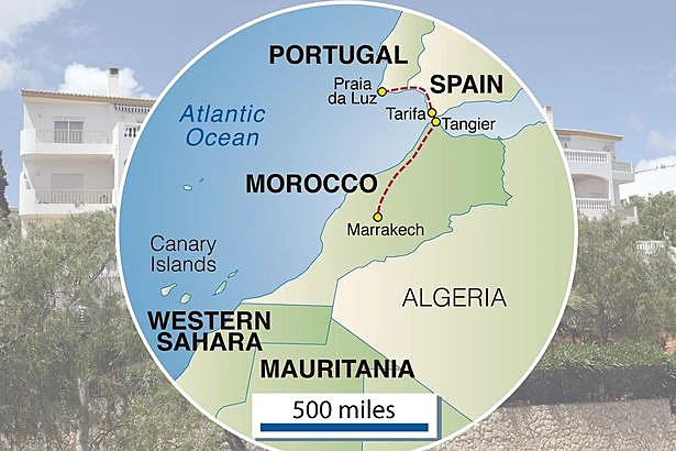 נתיב ההברחה מפראייה דה לוז פורטוגל -טנג'יר--מרקש מרוקו