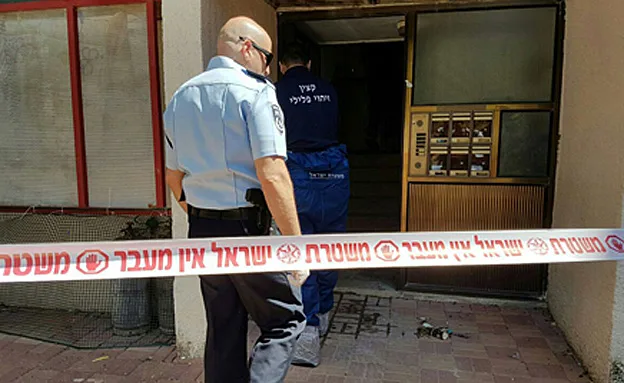 הזירה בה נמצאה גופת הגבר