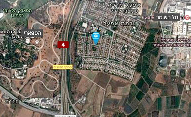 זירת הקרב ליד שיבא והספארי