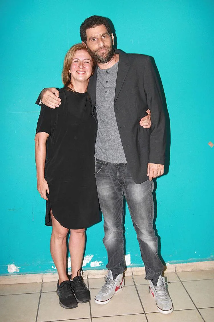 עם בת הזוג לבמה. מרשק וליליאן ברטו