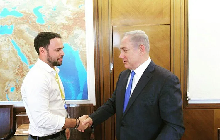 בנימין נתניהו וסקוטר בראון