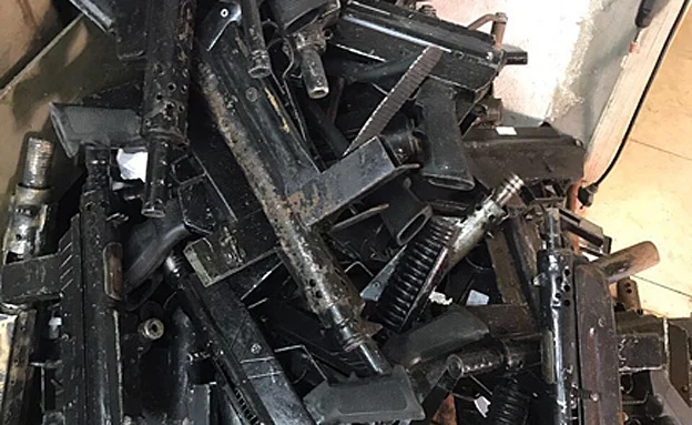 חלק מהנשקים שנתפסו