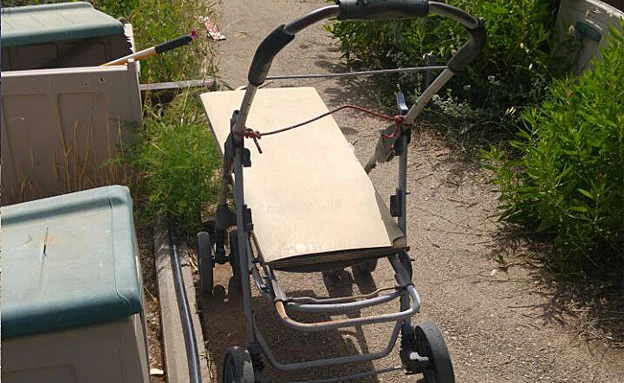 העגלה בה השתמשו החשודים