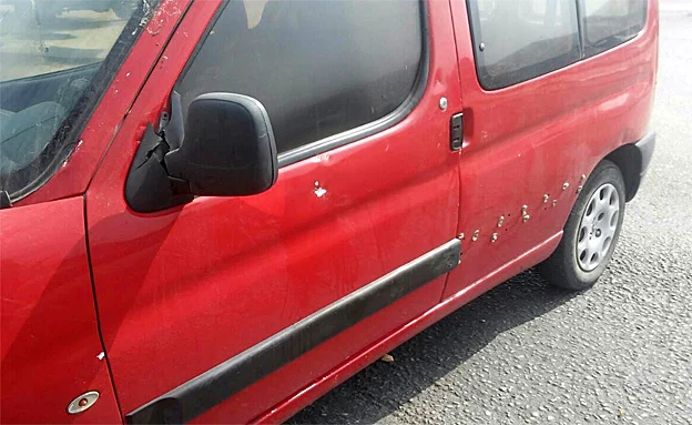 הרכב של חסנו שנרגם באבנים (דוברות דרום הר חברון)