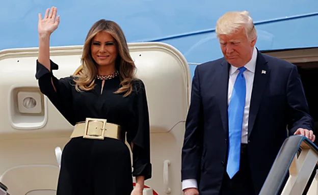 הזוג טראמפ בסעודיה. היום (רויטרס)