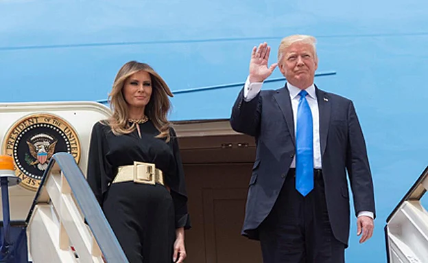 הזוג טראמפ מגיעים לסעודיה. אתמול
