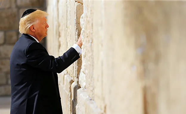 הנשיא האמריקני בכותל, היום (רויטרס)