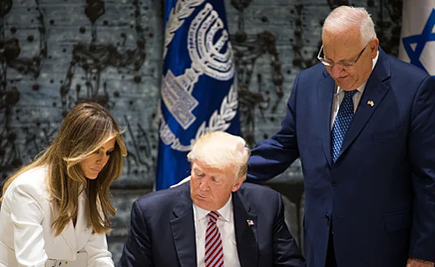 בני הזוג אצל הנשיא ריבלין (פלאש 90  Yonatan Sindel)