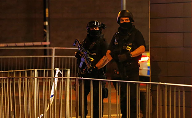 זירת הפיצוץ במנצ'סטר