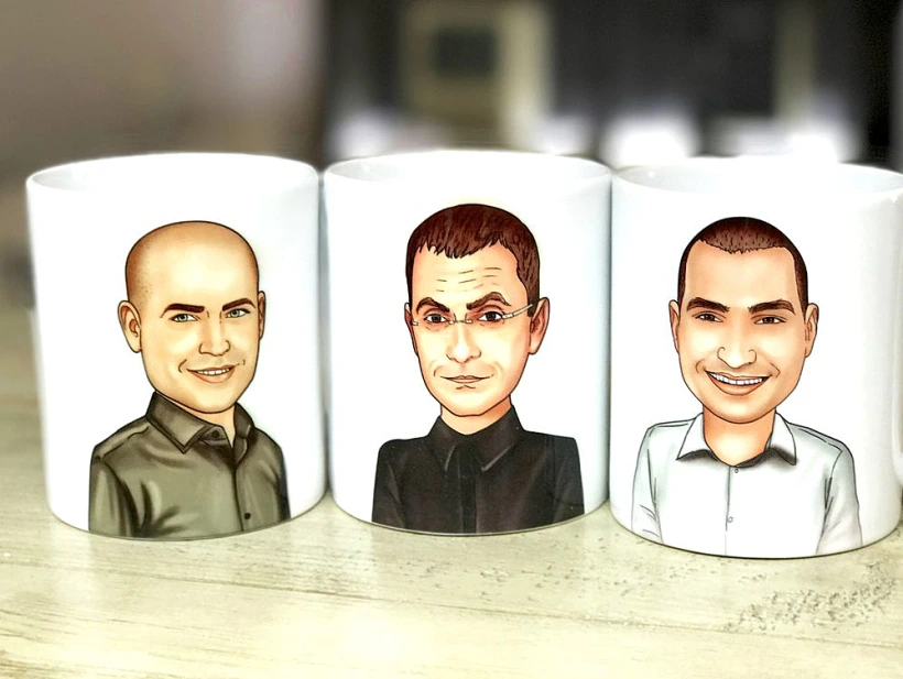 המייסדים (מימין לשמאל - רומן סלוצקי CTO, אורי סגל CEO, שי גולדברג VP Product)