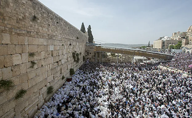 הכותל המערבי. ''ירושלים לעולם לא תחולק שנ (יונתן סינדל, פלאש 90)