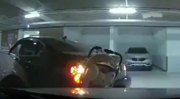 רגע הפגיעה בתינוקת שבעגלה