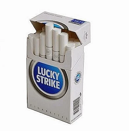 lucky strike light blue הסיגריה שנדגמה
