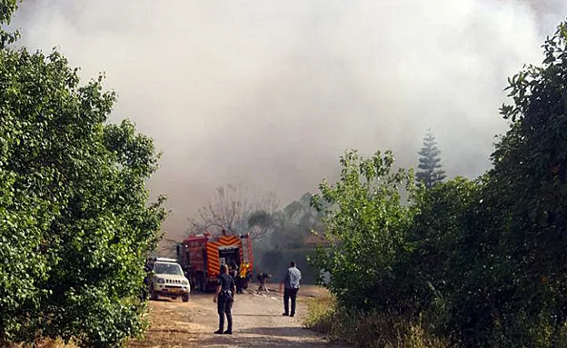 שריפה בשדי חמד, אילוסטרציה