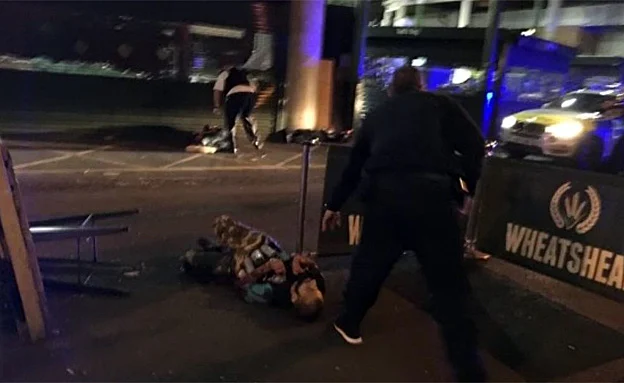 אחד המחבלים לאחר שנוטרל