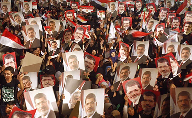 הפגנת האחים המוסלמים במצרים (ארכיון)