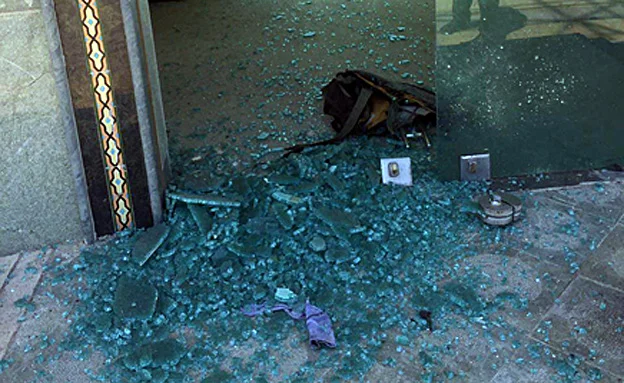 זירת הפיגוע בקבר בטהרן