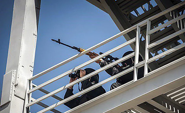 זירת הפיגוע באירן (סוכנות הידיעות פארס)