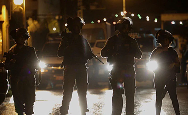 כוחות משטרה מיוחדים בכפר קאסם, השבוע