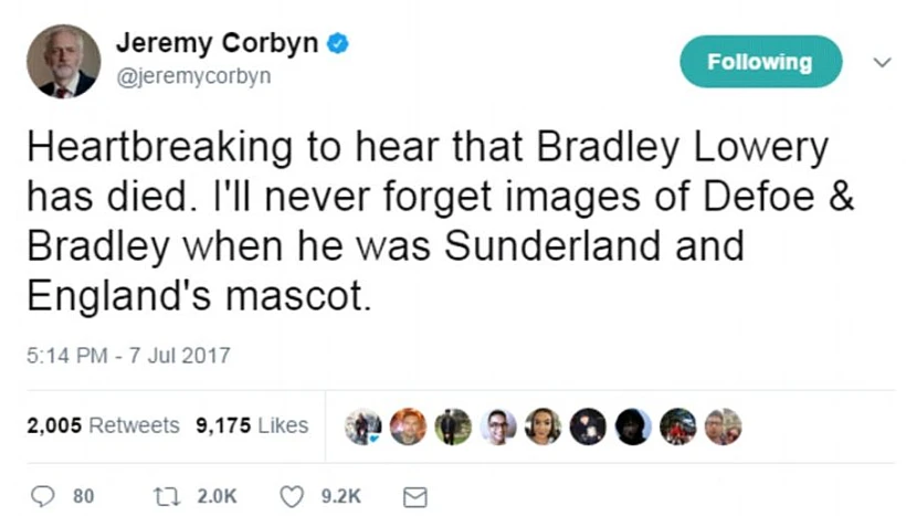 ג'רמי קורבין, ראש האופוזיציה בפרלמנט הבריטי נפרד מבראדלי