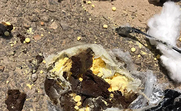 האופנוען השליך החפצים אל מעבר לחומה (ביטחון שדה)