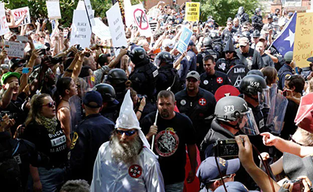 המהומות בוורג'יניה (SKY NEWS)