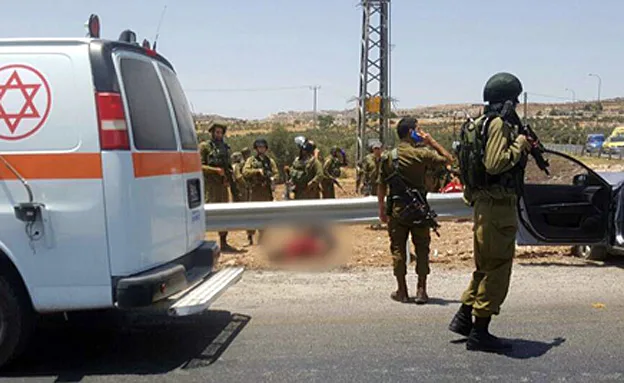 זירת הפיגוע. היום