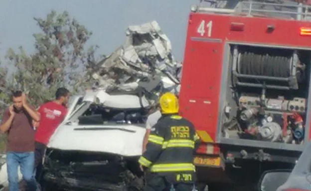 זירת התאונה. היום