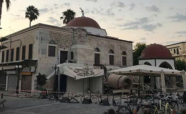 הנזק ברחבי האי קוס