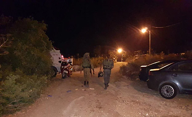 זירת הפיגוע בחלמיש, בסוף השבוע (TPS)