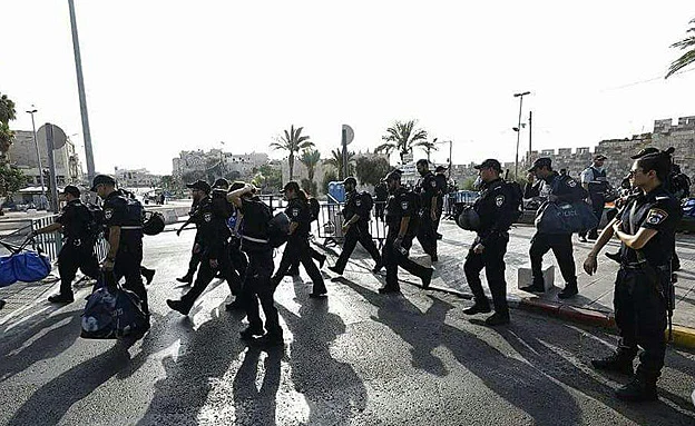 היערכות משטרה בעיר העתיקה, סוף השבוע שעבר