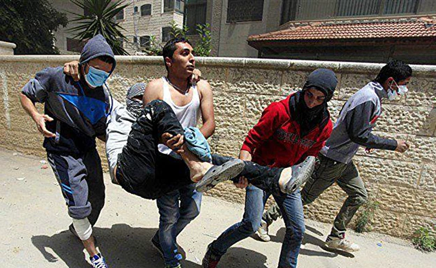 פצוע פלסטיני בעזה