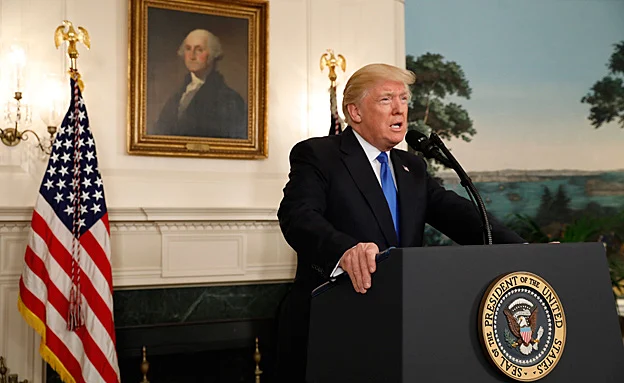 אישר את הסנקציות. טראמפ (ארכיון) (רויטרס)